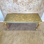 Queen Anne Salontafel In Groen Met Mandala Patronen thumbnail 2