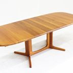 Vintage Glostrup Deense Ovalen Uitschuifbare Eettafel Tafel Massief Teak thumbnail 2
