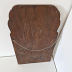 Antieke Spiegel Facet Geslepen Rand Wandspiegel Houten thumbnail 2