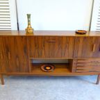 Prachtige Vintage Palissander Highboard Kast thumbnail 3