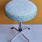 Retro Vintage Brabantia Kruk, Nieuwe Stoffering, Krukje thumbnail 12