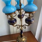 Italian Tafel Lamp In Brons Een Murano Glass thumbnail 2
