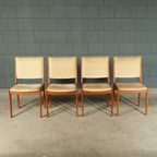 Midcentury Teakhouten Eetkamerset – Tafel – 4 Stoelen thumbnail 21