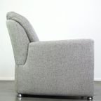 Design Leolux Fauteuil Model Fidamigo In Een Dikke Grijze Stof thumbnail 4