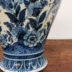 Vintage Delftsblauwe Vaas, Bloemenvaas Porselein 012 thumbnail 9