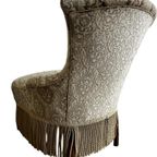 Vintage Cocktailstoel / Fauteuil / Eenzit Met Franjes thumbnail 3