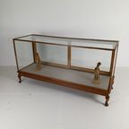 Antieke Grote Glazen Vitrinekast / Toonbank thumbnail 5