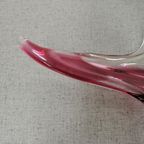 Vintage, Murano Glazen Schaal, Fruitschaal Serveerschaal Gekleurd Glas thumbnail 2