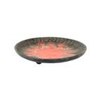 Vintage Terracotta Fruitschaal Schaal Fat Lava Stijl Oranje Grijs 29Cm thumbnail 5