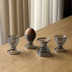 Set Of 4 Vintage Swirl Egg Cups thumbnail 5