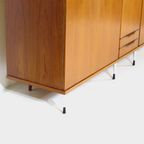 Grote Vintage 5-deurs Teak Kledingkast In Italiaanse Stijl, 1960s thumbnail 6