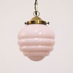 Vintage Roze Art-Deco Hanglamp thumbnail 6