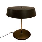 Midcentury Modern - Table Lamp - Black Base That Support A Gray Shade On A Chrome Upright thumbnail 3