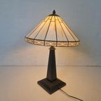 Grote Art Deco Stijl Tifanny Lamp thumbnail 2