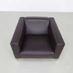 Lounge Chair “Steel” In Leather And Steel By Moroso, 2000S thumbnail 7