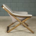 Midcentury Fauteuil Met Hocker – Göte Möbler Nässjö (G-Möbel) – Jaren 80 thumbnail 10