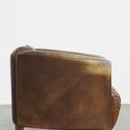 Unieke En Tijdloze, Exclusieve Rundleren Delta Chesterfield Aviator Fauteuil Met Een Mooie Kleure thumbnail 3