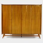 Vintage Scandinavisch Design 4-deurs Kledingkast In Teak, 1960s thumbnail 2