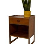 Vintage Arne Wahl Iversen Bijzettafel Nachtkastje 60's Teak thumbnail 4