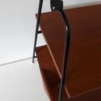 Vintage Lectuurtafel Bijzettafel Tekhouten Lectuurrek thumbnail 6