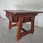 Antieke Rustieke Spaanse Tafel Wabi Sabi Stijl thumbnail 9