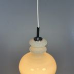 Witte Glazen Hanglamp, Peill En Putzler, Duitsland 1960'S thumbnail 7