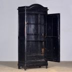 Grote Franse Geëboniseerde Spiegelkast, Circa 1850 thumbnail 5