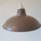 Vintage Metalen Hanglamp Taupe Retro Hanglamp thumbnail 2