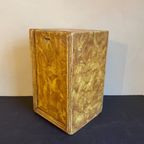 Oud Hollands Kistje Met Schuifdeksel Tekenkist Gehout thumbnail 9