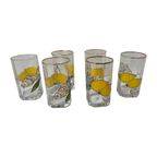 Paul Nagel - Set Of 6 - Hand Painted (Water Or Lemonade) Glasses From The ‘Tiffany’ Series thumbnail 2