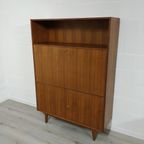 Vintage Mid Century Secretaire Barkast Wandkast thumbnail 7