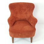 Vintage Artifort Theo Ruth Fauteuil Stoel Corduroy Rib Steen thumbnail 5