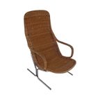 Dirk Van Sliedregt For Gebroeders Jonkers - Rattan / Wicker Lounge Chair With Cushion - thumbnail 3