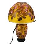 Art Nouveau Tafellamp In Gallé Stijl Muchroom, Eind 20e Eeuw. thumbnail 6