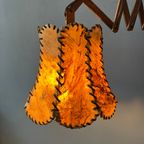 Teak Hout Schaar Wandlamp thumbnail 4