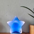 Vintage Ikea Blauwe Ster Lamp Tafellamp thumbnail 4