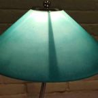 Vintage Frost Glass Tafellamp, Groen/Blauw thumbnail 6