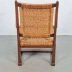 Vintage Arts & Craft Fauteuil Biezen Eiken Japandi ‘20 Stoel thumbnail 12