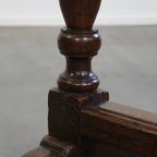 Waanzinnige En Unieke Vroeg 17e -eeuwse Antieke Klaptafel/bijzettafel Met Een Prachtig Patina thumbnail 11