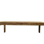 Vintage Xl Houten Tafel In Eik thumbnail 5