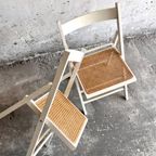 Mid-Century White Folding Dining Chair, Italy 1970S thumbnail 13