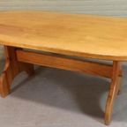 Vintage Grote Massief Grenen Eettafel, Ovaal, 180 X 90 Cm thumbnail 17