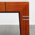 Prachtige Art Deco Set Bestaande Uit Een Eettafel En 4 Eetkamerstoelen Van Schuitema thumbnail 8