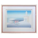 Lithografie 'red Chairs' Door Ole Kurtzau thumbnail 2