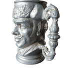 Tinnen Beker Toby Jug, Klein Formaat Hoogte 11 Cm. thumbnail 6