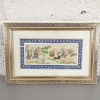 Perzisch Miniatuurschilderij Jachtscène thumbnail 4