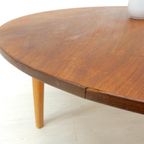 Retro Vintage Tafel Salontafel Rond Jaren 50 / 60 Teakhout thumbnail 7