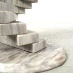 Salontafel Met Marmeren Voet En Glazen Blad 65063 thumbnail 7