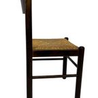 Set Van 4 Donkerbruine Houten Stoelen Jaren 70 Minimalist thumbnail 19