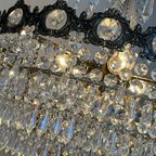Grote Vintage Design Kristallen Brons Zak Kroonluchter thumbnail 20